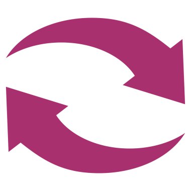 Vektör simge Exchange oklar düz