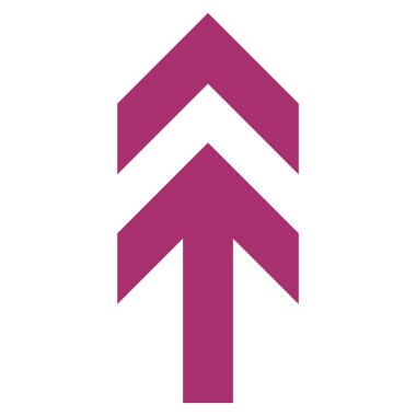 Düz vektör simge yukarı ok