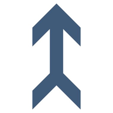 Düz vektör simge yukarı ok