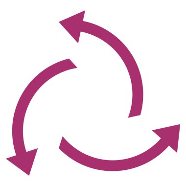 Santrifüj oklar düz vektör simgesi