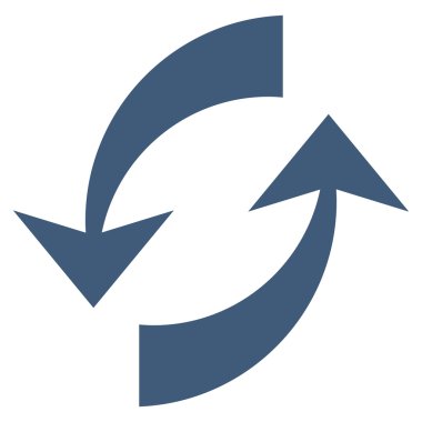 Vektör simge Exchange oklar düz