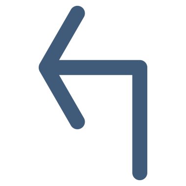 Sol düz vektör simge açmak