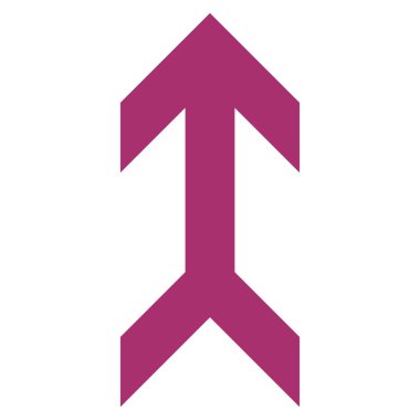 Düz vektör simge yukarı ok