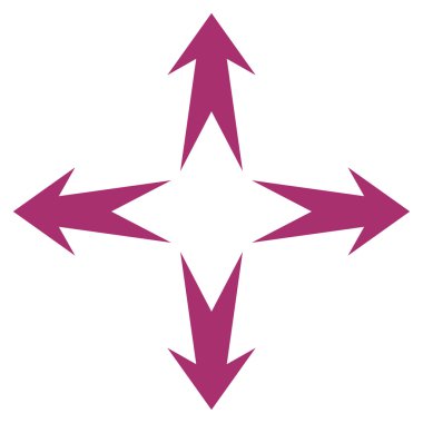 Oklar düz vektör simgesini genişletin