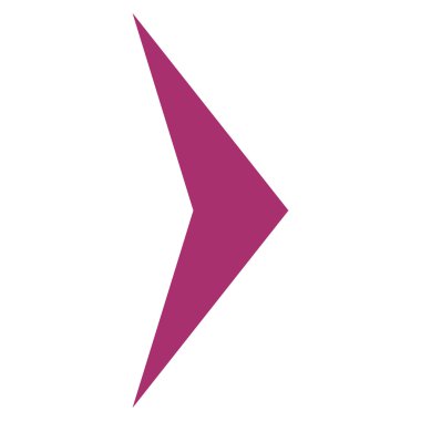 Ok ucu sağ düz vektör simgesi