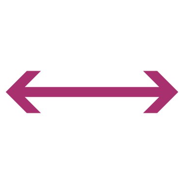 Yatay Çevir düz vektör simgesi