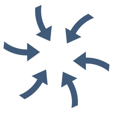 Oklar düz vektör simge burgu