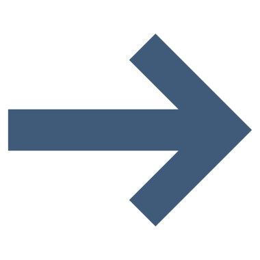 Düz vektör simgesi sağ ok