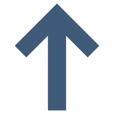 Düz vektör simge yukarı ok