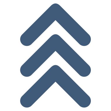 Düz vektör simge yukarı çift ok ucu