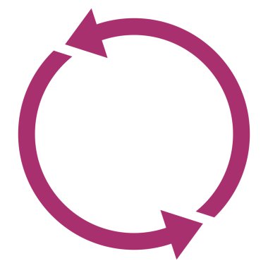 Geri dönüşüm düz vektör simgesi