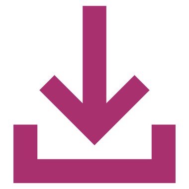 Gelen kutusu düz vektör simgesi