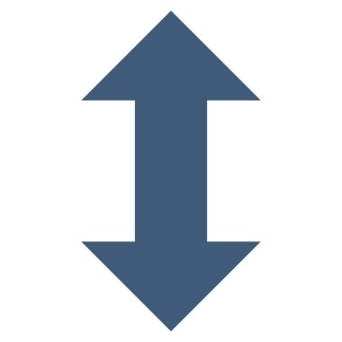 Vektör simge dikey Exchange oklar düz