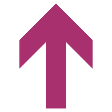 Düz vektör simge yukarı ok