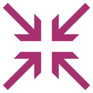 Oklar düz vektör simge collide