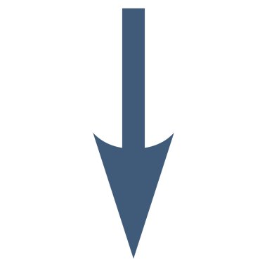 Düz vektör simgesi aşağı ok keskin