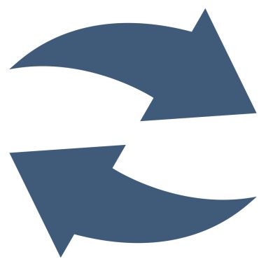 Vektör simge Exchange oklar düz