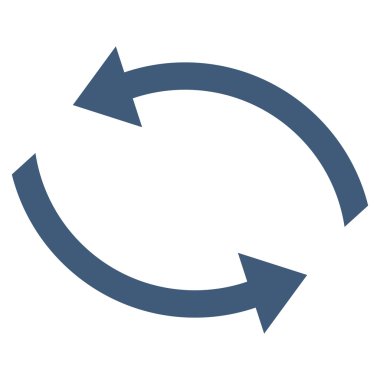 Vektör simge Exchange oklar düz