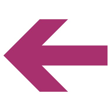 Ok sol düz vektör simgesi