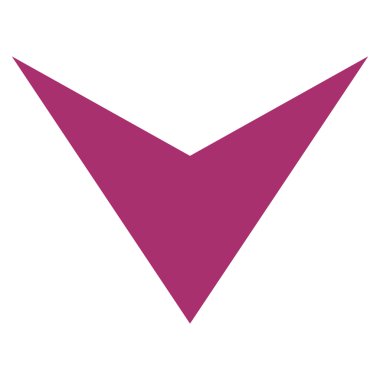 Düz vektör simgesi aşağı ok ucu