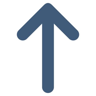 Düz vektör simge yukarı ok