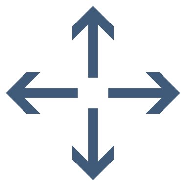 Oklar düz vektör simgesini genişletin