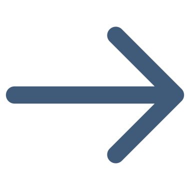 Düz vektör simgesi sağ ok