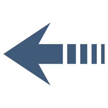 Sol düz vektör simge göndermek