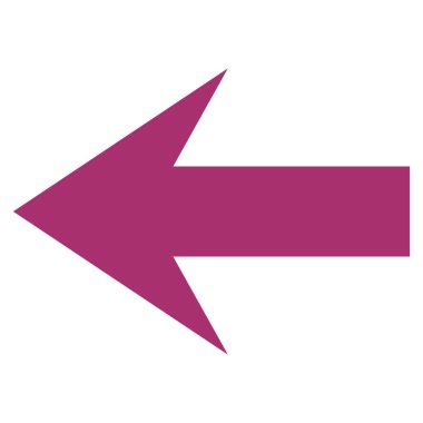 Ok sol düz vektör simgesi