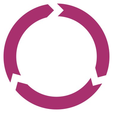 Döndürme düz vektör simgesi