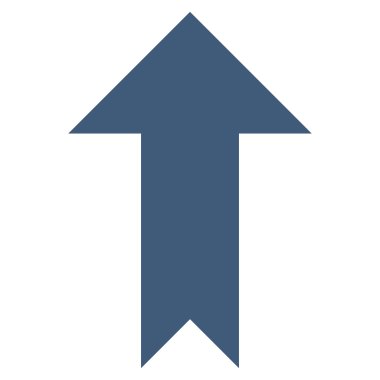 Düz vektör simge yukarı ok