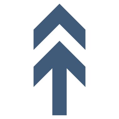 Düz vektör simge yukarı ok