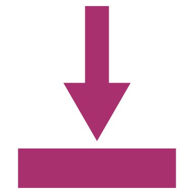 Alt düz vektör simgesi hareket