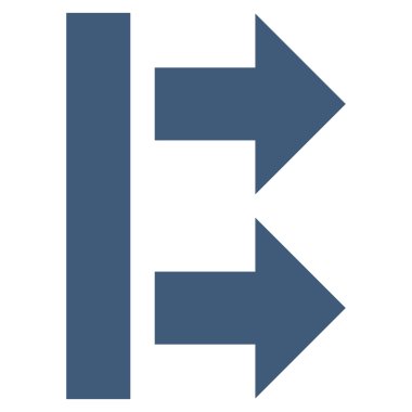 Sağ getirmek düz vektör simgesi