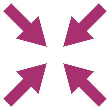 Oklar düz vektör simge sıkıştırmak