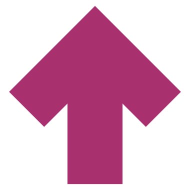 Düz vektör simge yukarı ok