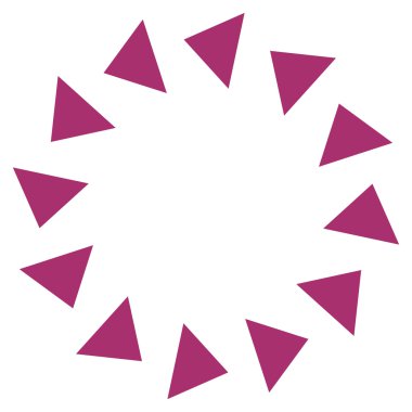 Saatin tersi yönde düz vektör simge döndürmek