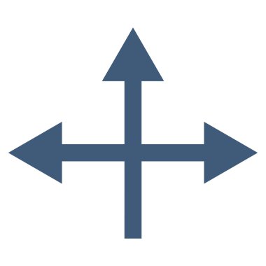 Kavşak yön düz vektör simgesi