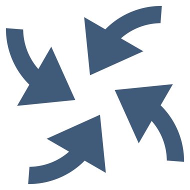 Siklon oklar düz vektör simgesi