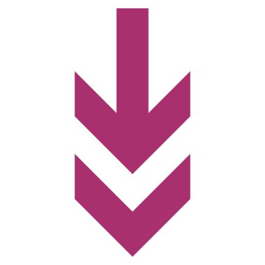 Düz vektör simgesi aşağı ok