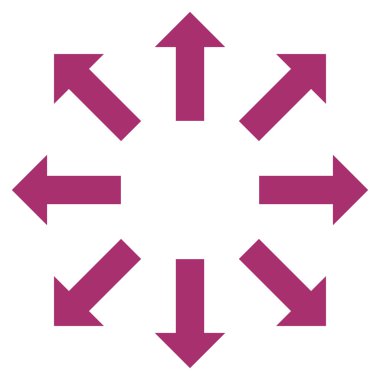 Oklar düz vektör simge patlayabilir