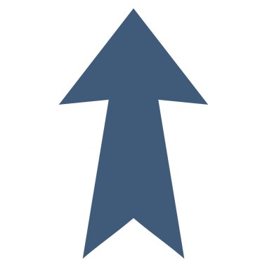 Düz vektör simge yukarı ok