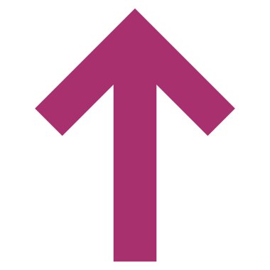 Düz vektör simge yukarı ok