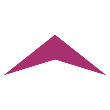 Ok ucu kadar düz vektör simgesi