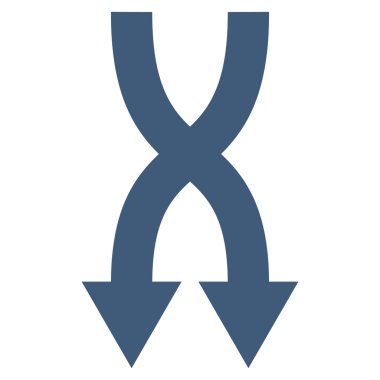 Düz vektör simgesi aşağı okları shuffle