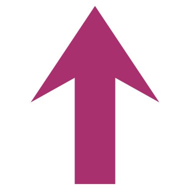 Düz vektör simge yukarı ok