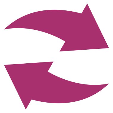 Vektör simge Exchange oklar düz