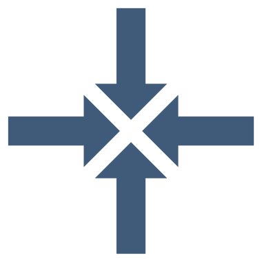 Oklar düz vektör simge sıkıştırmak