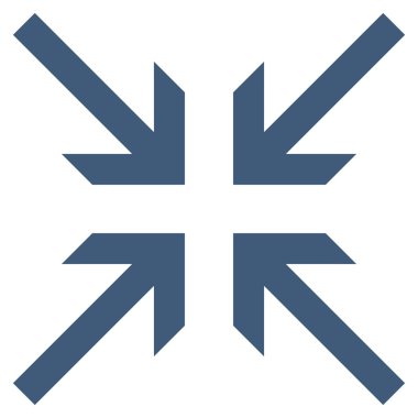 Oklar düz vektör simge collide