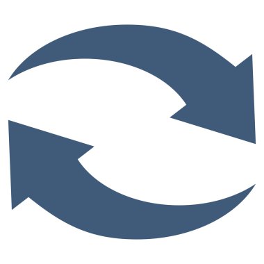 Vektör simge Exchange oklar düz